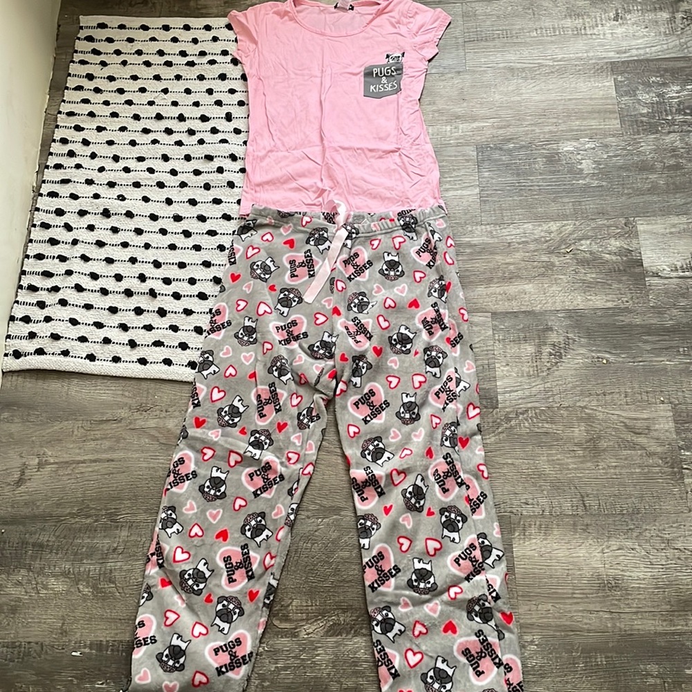 XL pug pj set